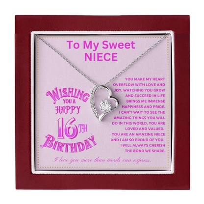 JGF Jewelry Gifts for Family Niece 16th Birthday From Aunt For Teen Girls