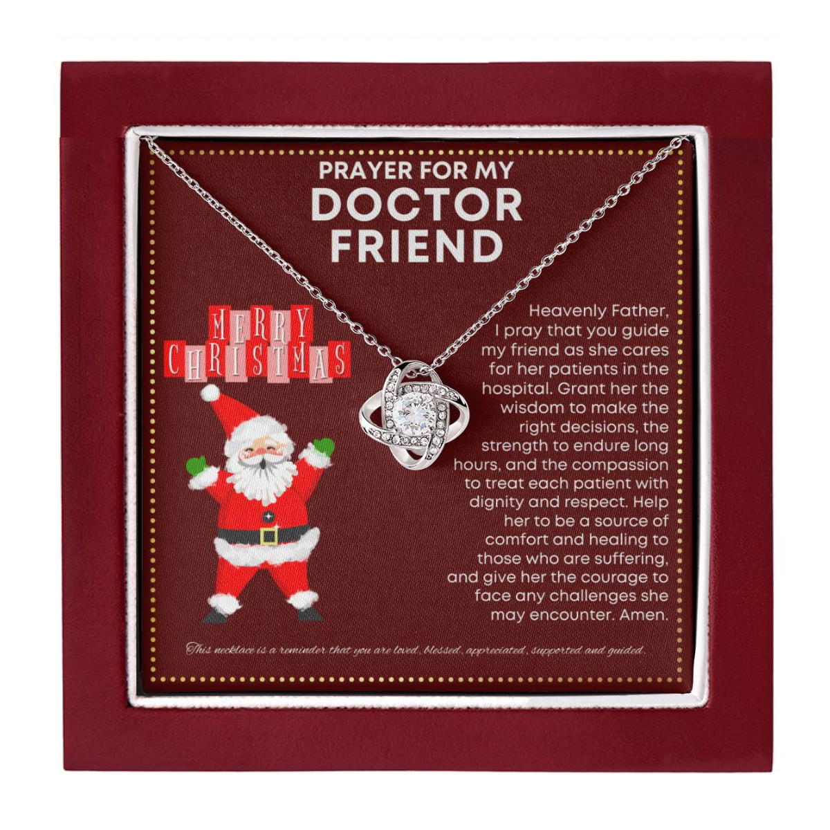 JGF Jewelry Gifts for Family Prayer For My Doctor Friend