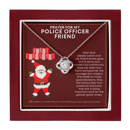 JGF Jewelry Gifts for Family Prayer For My Police Officer Friend