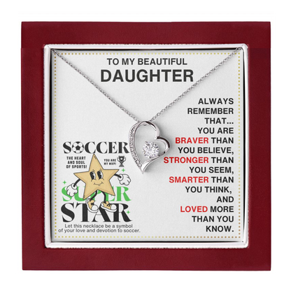 JGF Jewelry Gifts for Family Soccer Necklace For Girls 8-12
