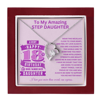 JGF Jewelry Gifts for Family 18th Birthday Gifts for Step Daughter Adult