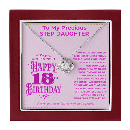 JGF Jewelry Gifts for Family 18th Birthday Gifts for Stepdaughter From Step Mom And Dad