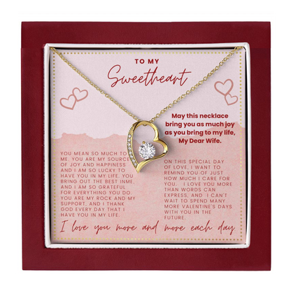 JGF Jewelry Gifts for Family Valentine Card For Her My Wife