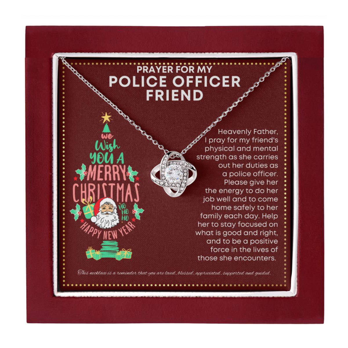 JGF Jewelry Gifts for Family I Love My Police Office Friend