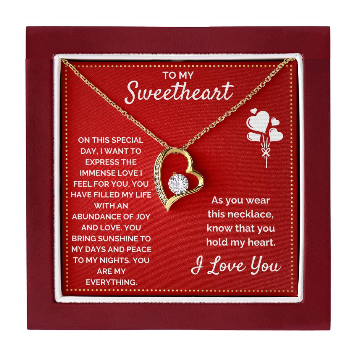 JGF Jewelry Gifts for Family I Think I Love You Card For My Sweetheart