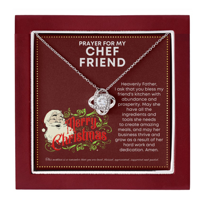 JGF Jewelry Gifts for Family Gift For Chef Friend Sterling Silver Necklace