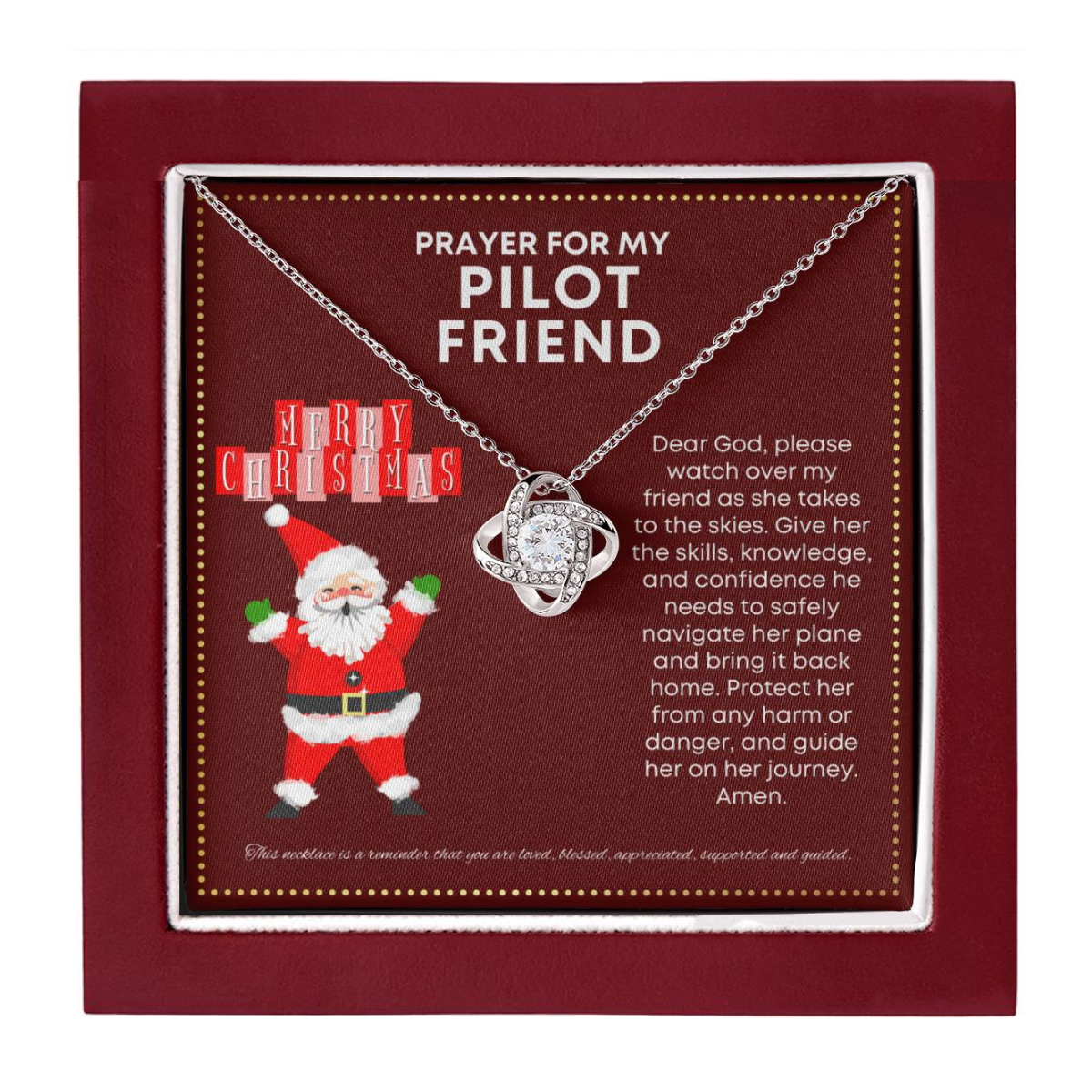 JGF Jewelry Gifts for Family Gift For Pilot Friend BFF Gifts For Women Adult Female Coworker