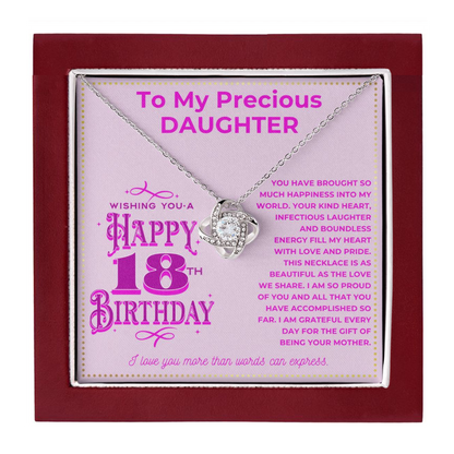 JGF Jewelry Gifts for Family 18th Birthday Gifts Card For My Daughter From Mom