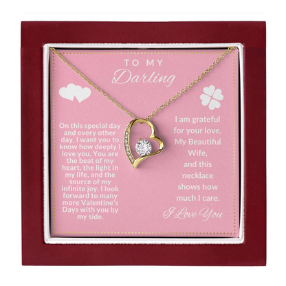 JGF Jewelry Gifts for Family To My Beautiful Wife Necklace From Husband