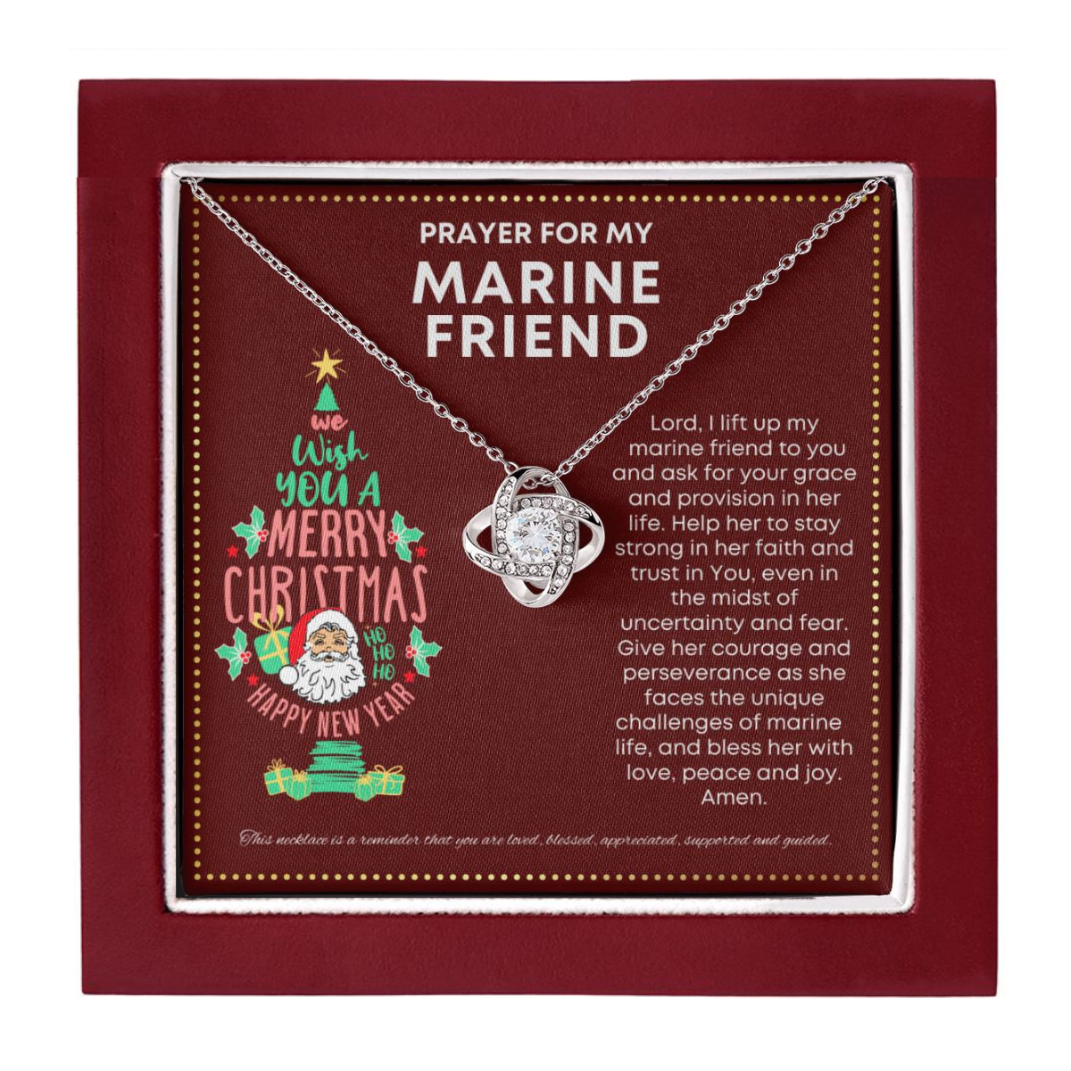 JGF Jewelry Gifts for Family Prayer For My Marine Friend