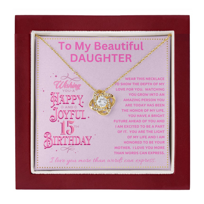 JGF Jewelry Gifts for Family Turning 15 Year Old Birthday Gifts To My Beautiful Daughter