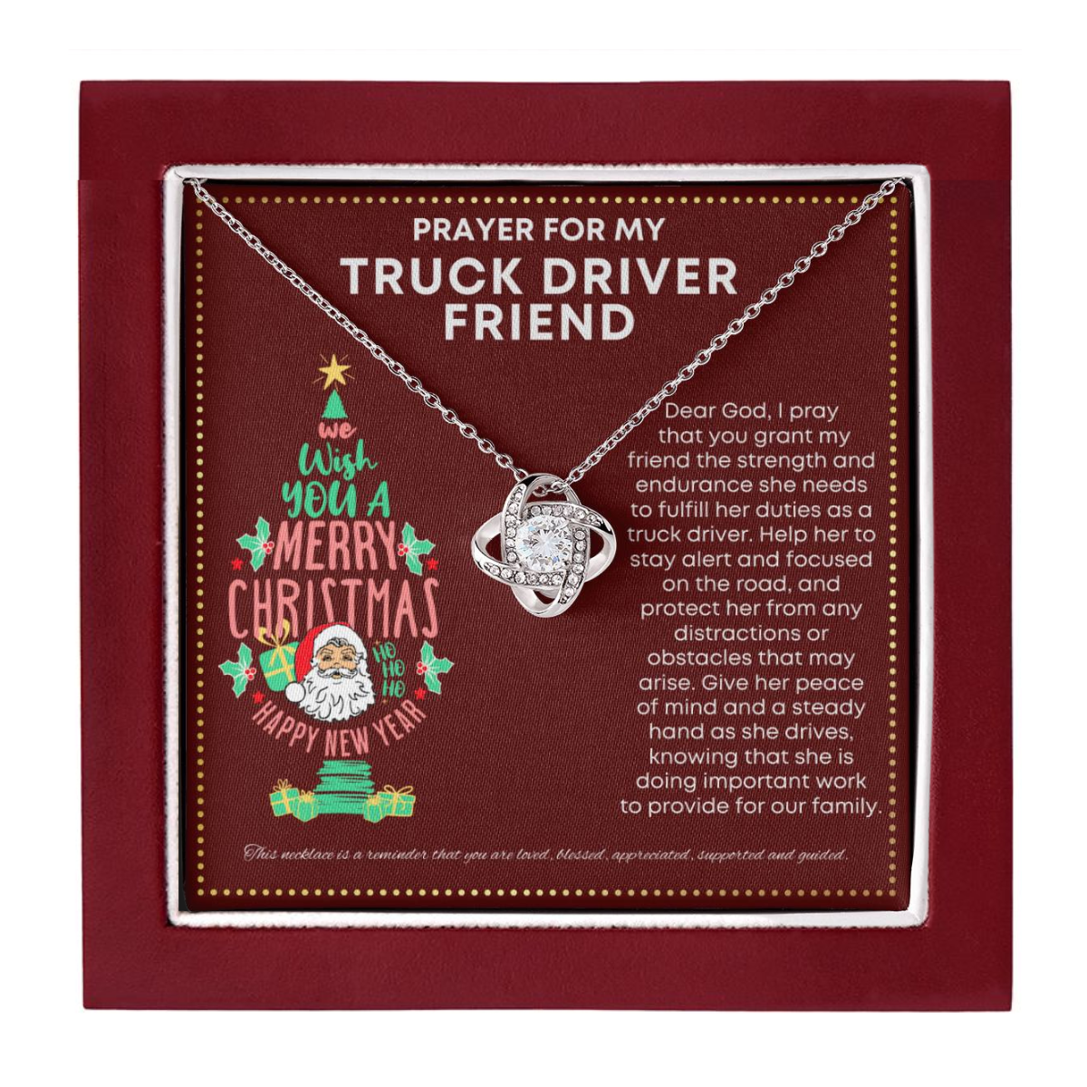 JGF Jewelry Gifts for Family Gift For My Truck Driver Friend