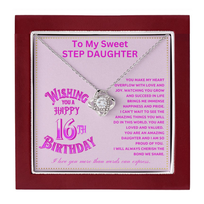 JGF Jewelry Gifts for Family Step Daughter 16th Birthday From StepMom And StepDad