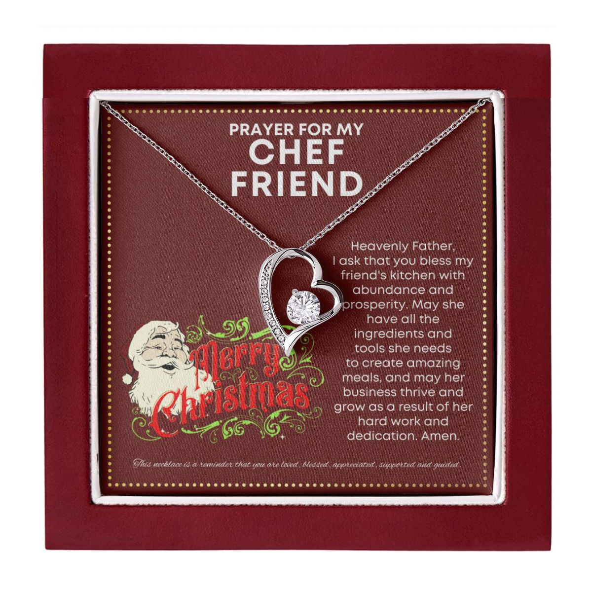 JGF Jewelry Gifts for Family Gifts for Chef Teacher Friend Simple Heart Necklaces For Women