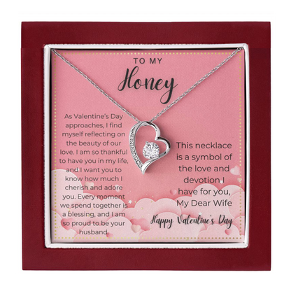 JGF Jewelry Gifts for Family Happy Valentine Card For My Wife
