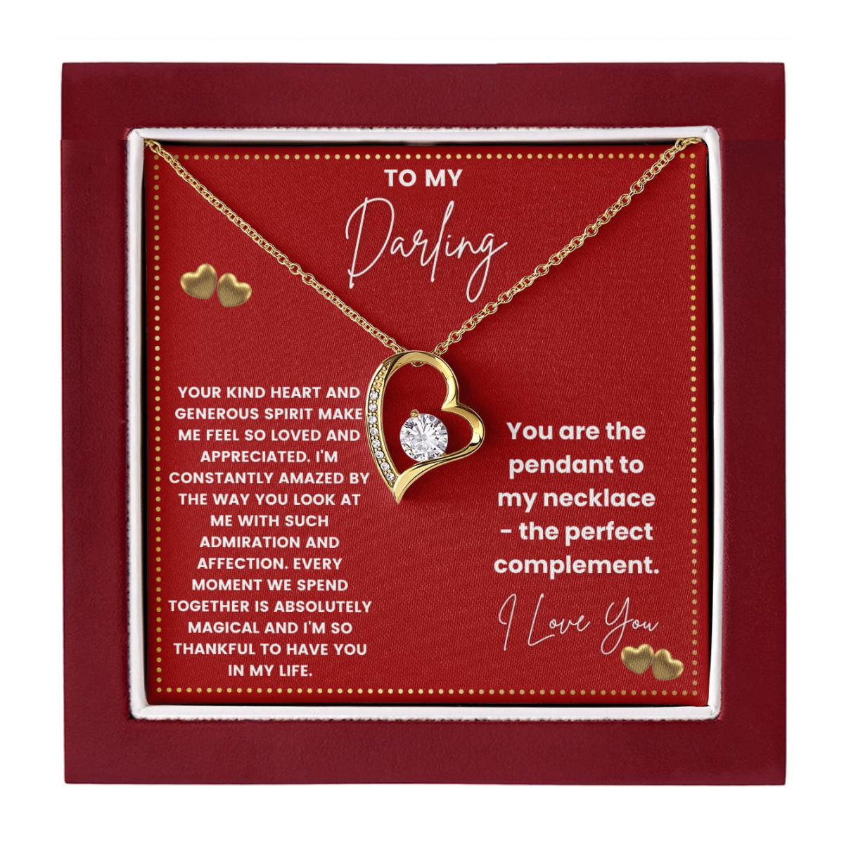 JGF Jewelry Gifts for Family Simple Silver Heart Necklaces For Women