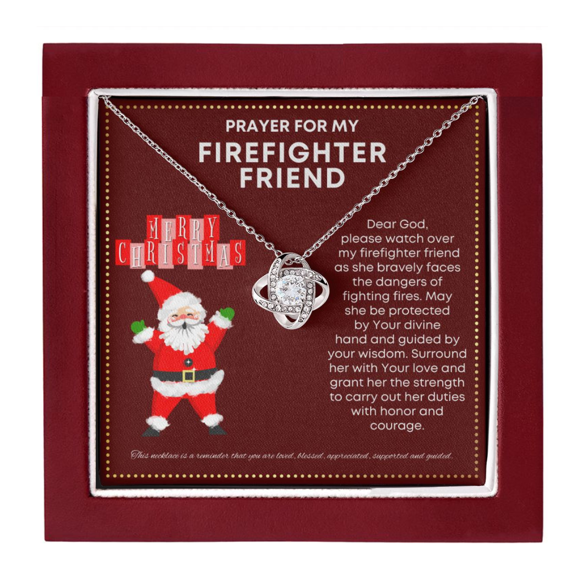 JGF Jewelry Gifts for Family Prayer for My Firefighter Friend