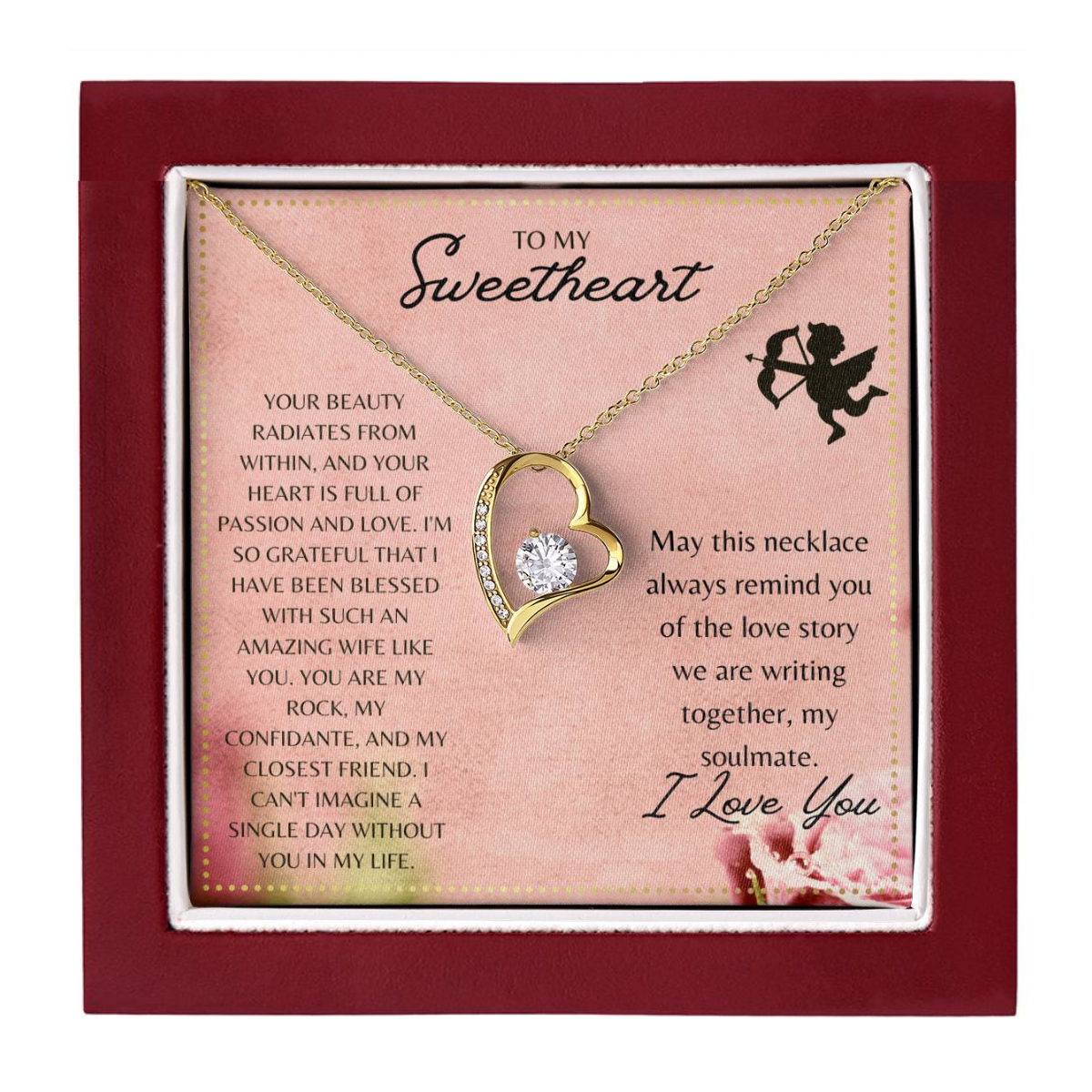 JGF Jewelry Gifts for Family Will You Be My Valentine Card For Wife