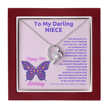 JGF Jewelry Gifts for Family Happy 16th Birthday Card For Niece From Aunt
