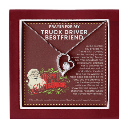 JGF Jewelry Gifts for Family My Bestfriend Is A Truck Driver Semi Trucker