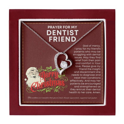 JGF Jewelry Gifts for Family Simple Heart Necklace Future Dentist gifts For Women