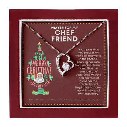 JGF Jewelry Gifts for Family Pastry Chef Gifts For Women Cute Simple Heart Necklace