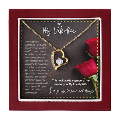 JGF Jewelry Gifts for Family Wife Valentines Card From Husband