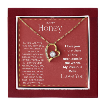 JGF Jewelry Gifts for Family To My Honey Gifts I Love My Wife