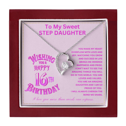 JGF Jewelry Gifts for Family Adult Step Daughter Birthday Gift From Dad