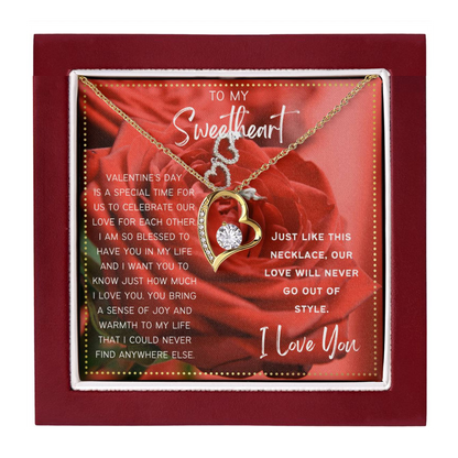 JGF Jewelry Gifts for Family Valentine's Gift To My Sweetheart Necklace