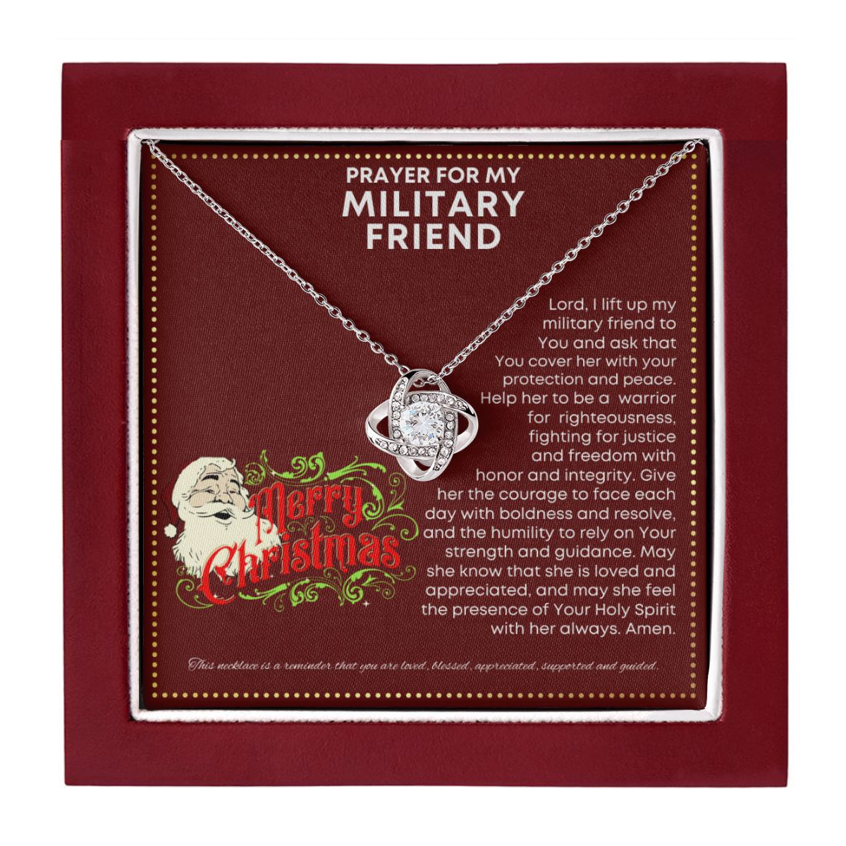 JGF Jewelry Gifts for Family I Love My Female Military Friend