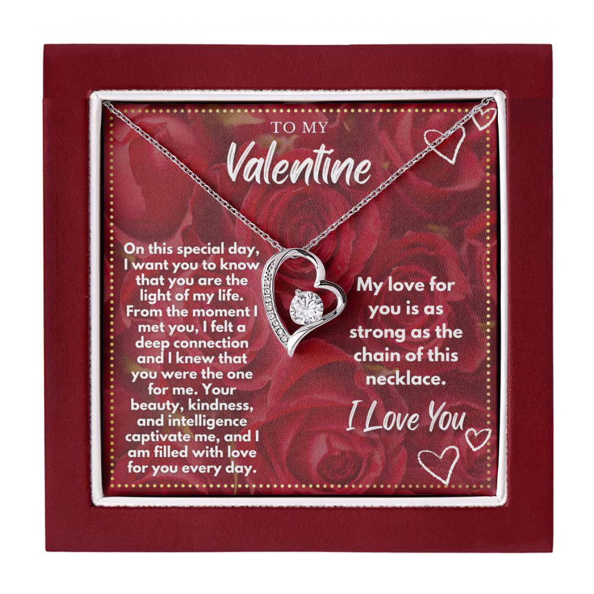 JGF Jewelry Gifts for Family Will You Be My Valentine Card