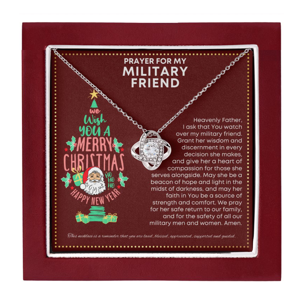 JGF Jewelry Gifts for Family Necklace Gift For My Military Friend