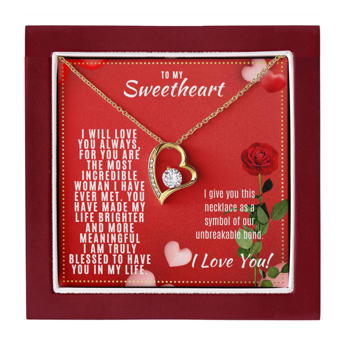 JGF Jewelry Gifts for Family Valentine's Day Present For My Wife