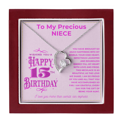 JGF Jewelry Gifts for Family To My Niece Necklace For 18th Birthday From Aunt