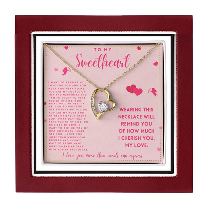JGF Jewelry Gifts for Family Happy Valentine To My Future Wife Necklace