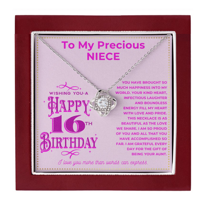 JGF Jewelry Gifts for Family Niece Necklace From Aunt Sterling Silver