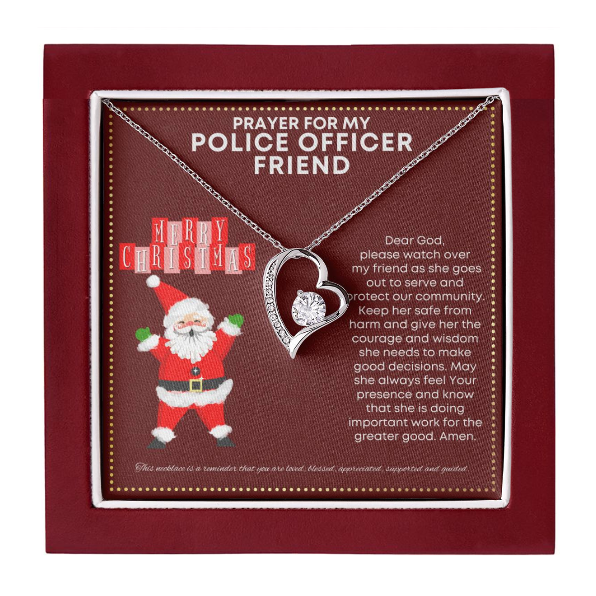 JGF Jewelry Gifts for Family Police Officer Friend Gifts for Her Women
