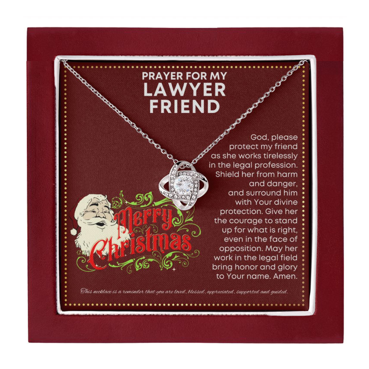 JGF Jewelry Gifts for Family Necklace Gift For My Lawyer Friend