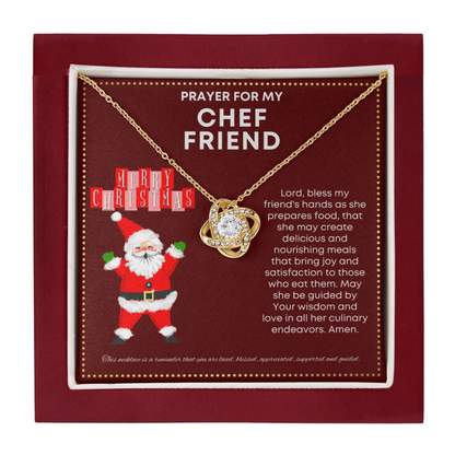JGF Jewelry Gifts for Family Prayer For My Female Chef Friend