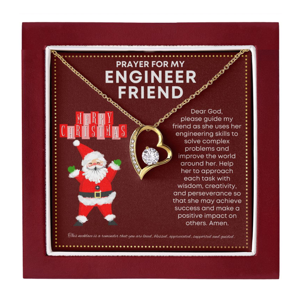 JGF Jewelry Gifts for Family Gifts for Engineer Friend Cute Simple Heart Necklace