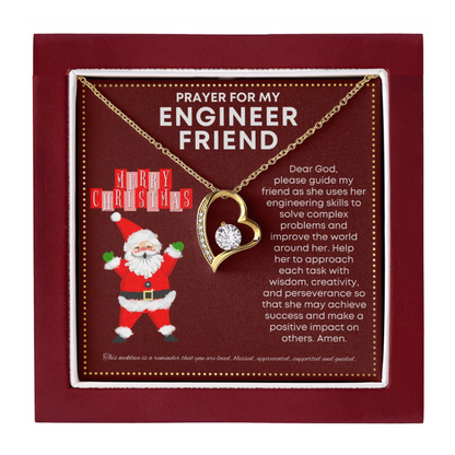 JGF Jewelry Gifts for Family Gifts for Engineer Friend Cute Simple Heart Necklace