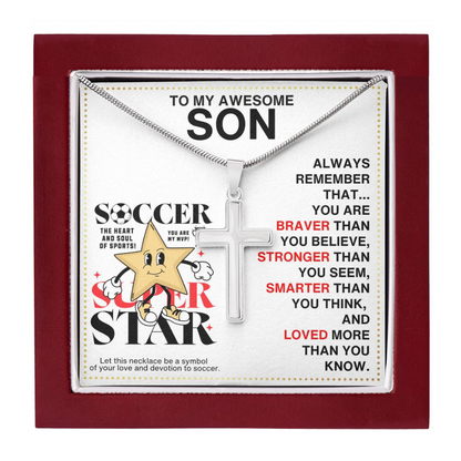 JGF Jewelry Gifts for Family Soccer Necklace Kid