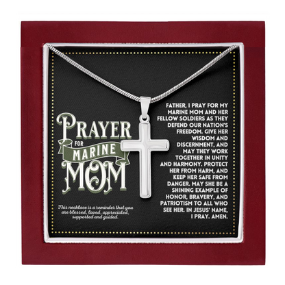 JGF Jewelry Gifts for Family My Mom Is A Marine Corps Mom Gifts  i Love My Marine Necklace