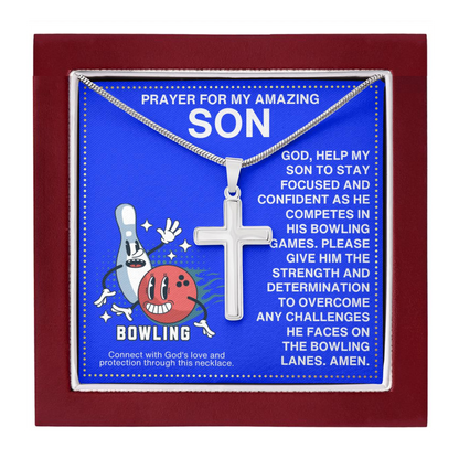 JGF Jewelry Gifts for Family Bowling Necklace For Boys