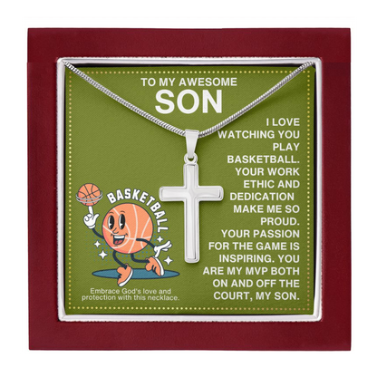 JGF Jewelry Gifts for Family Basketball Necklace For Boys