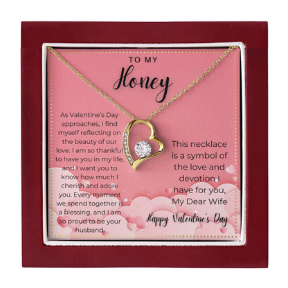 JGF Jewelry Gifts for Family Happy Valentine Card For My Wife