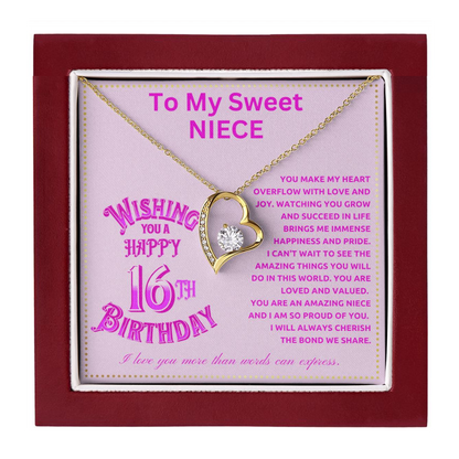 JGF Jewelry Gifts for Family Niece 16th Birthday From Aunt For Teen Girls