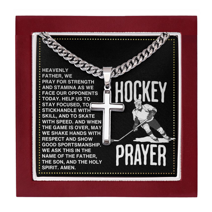 JGF Jewelry Gifts for Family Ice Hockey Necklace For Men Coach