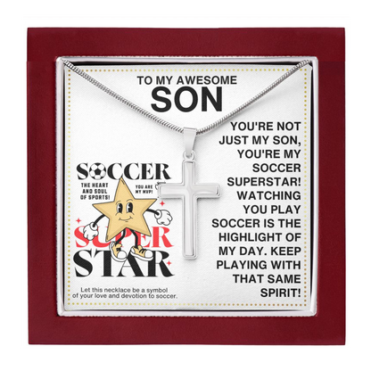 JGF Jewelry Gifts for Family Boys Soccer Necklace Ages 8-12